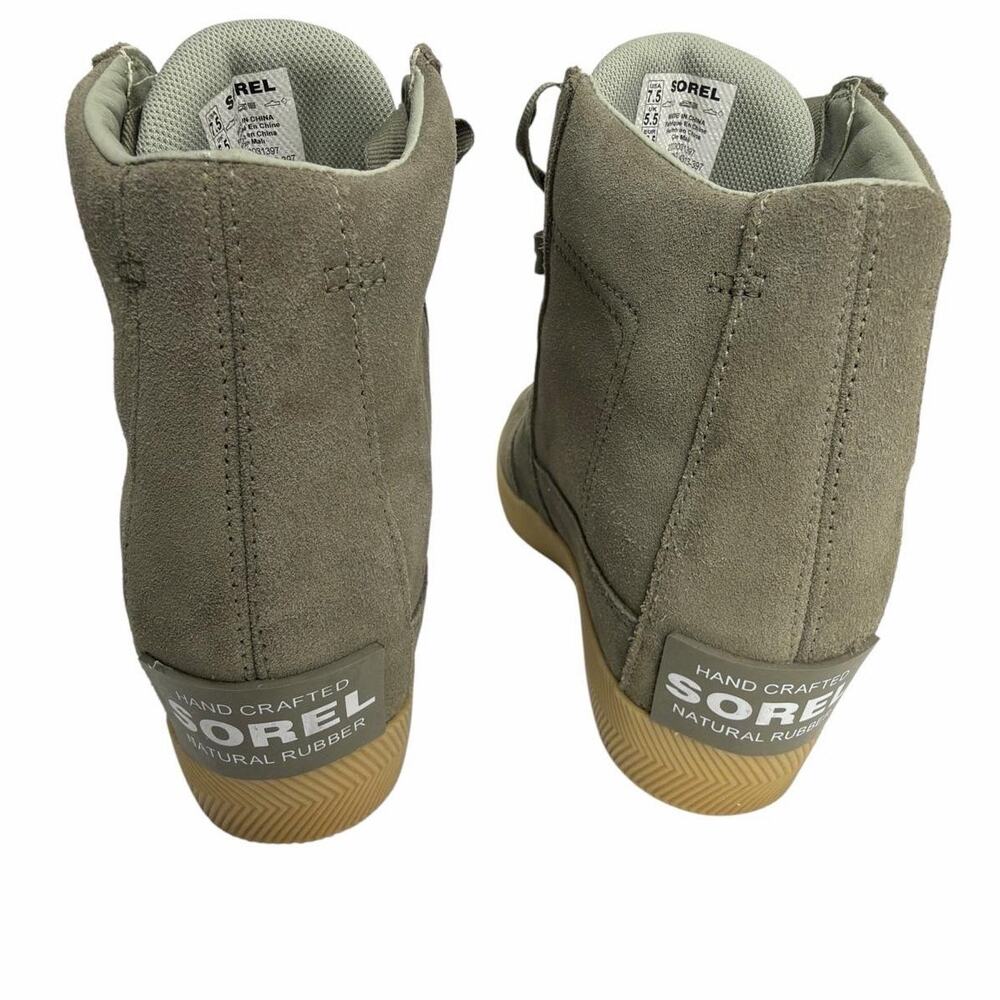 SOREL Out N About Wedge II Waterproof Boots Women’s US 7.5 Green NL4913 - Picture 6 of 12